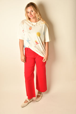 COASTAL COCKTAILS BOXY TEE