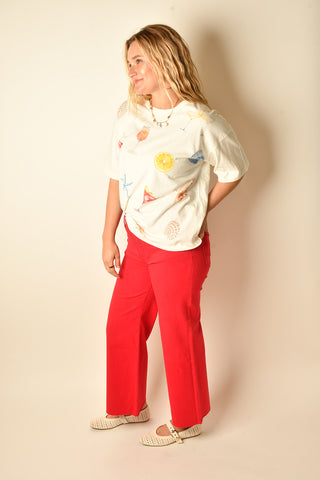 COASTAL COCKTAILS BOXY TEE