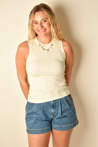 MONTCLAIR MOCK NECK TANK +colors