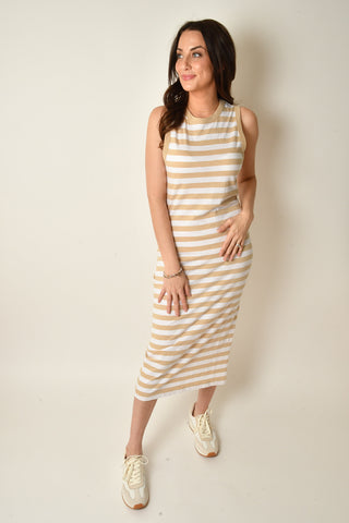 CONTRAST TRIM MAXI
