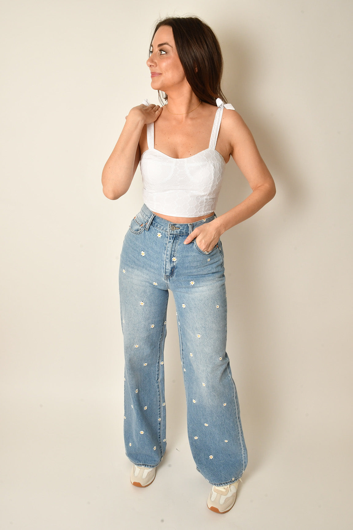 FAR OUT DAISY WIDE LEG