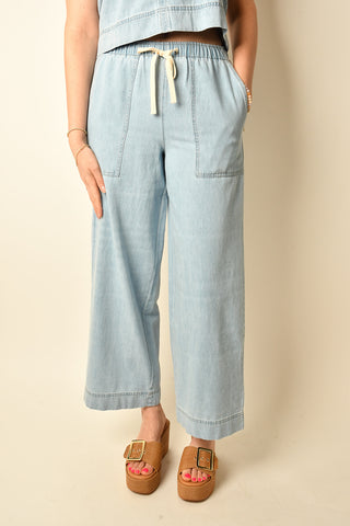 DAYCATION DENIM UTILITY PANT