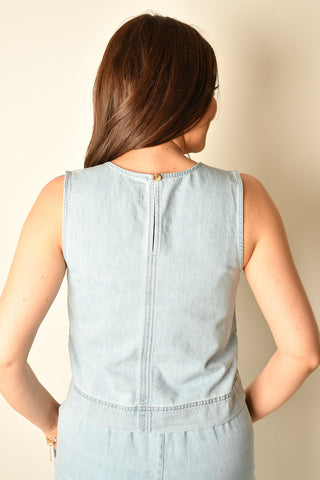 SUN SEEKER DENIM TANK