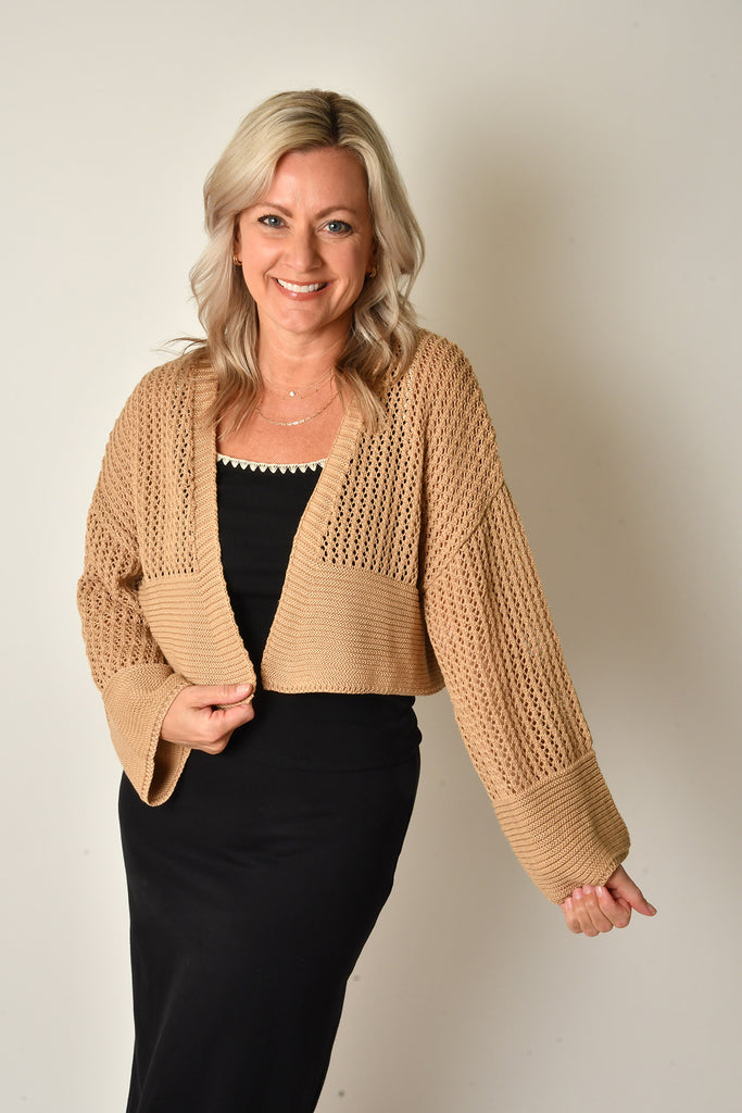OPEN KNIT CARDI + colors