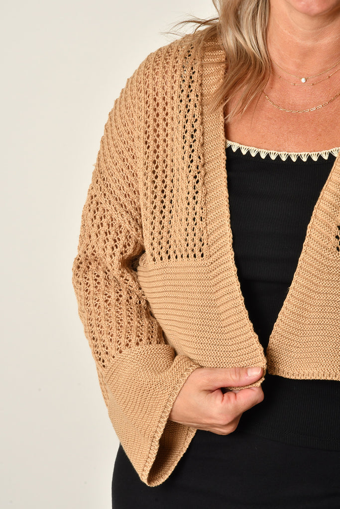 OPEN KNIT CARDI + colors