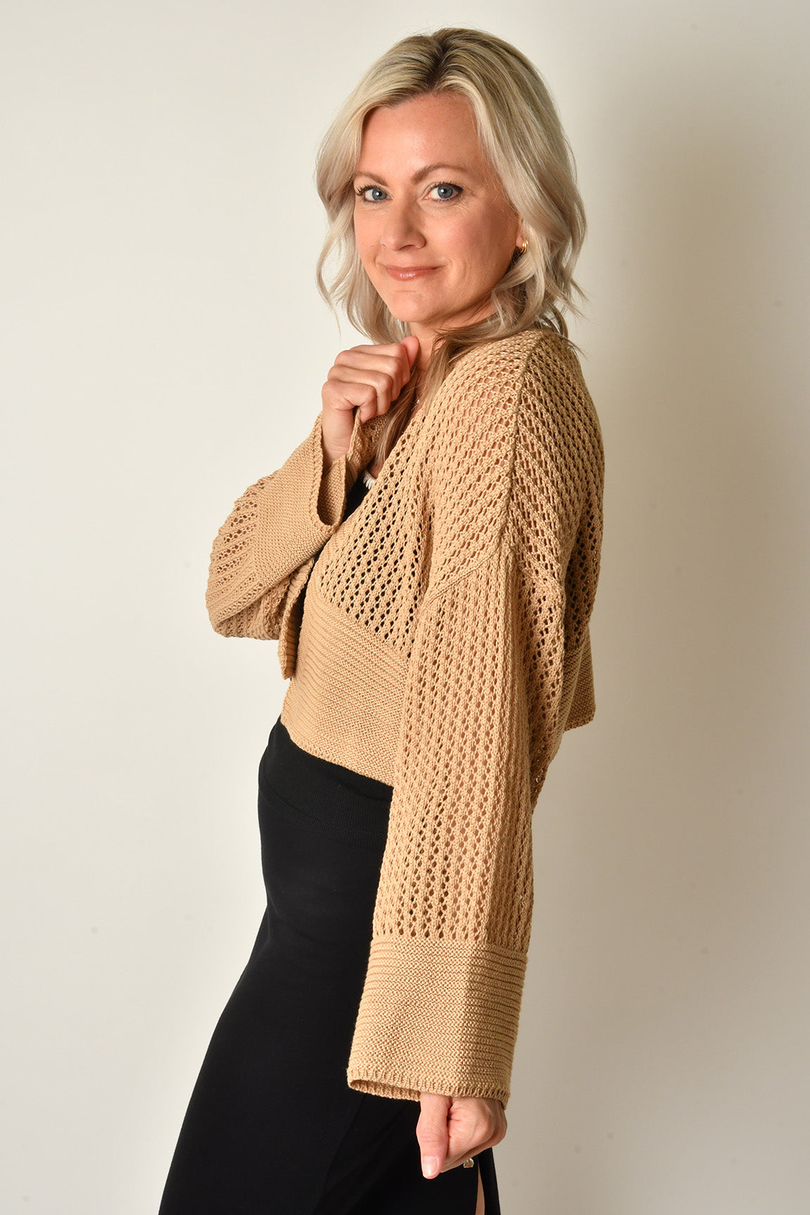 OPEN KNIT CARDI + colors