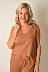 SLOANE V-NECK TOP + colors