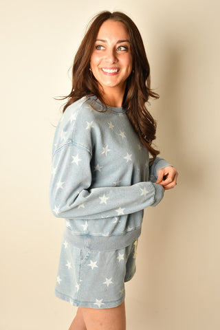 WRITTEN  STARS SWEATSHIRT