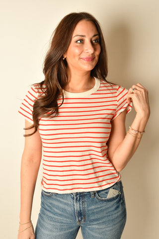 JUNIE STRIPED TEE + colors