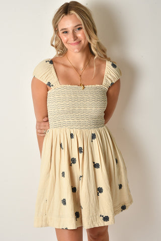 FRANCIS SHIRRED DRESS