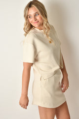 TESS SOFT KNIT SS TOP