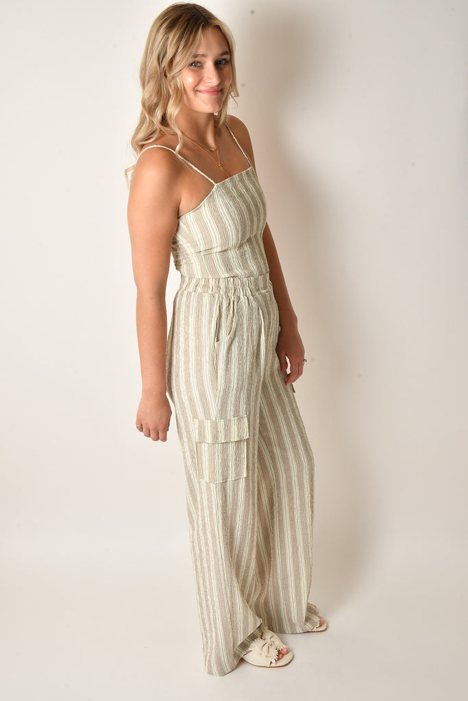 COASTAL STRIPE CARGO PANT