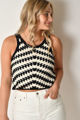MACRAME SWEATER TANK