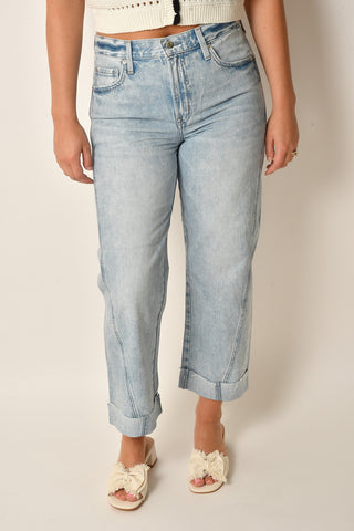 KACEY MIDRISE CUFF BOYFRIEND