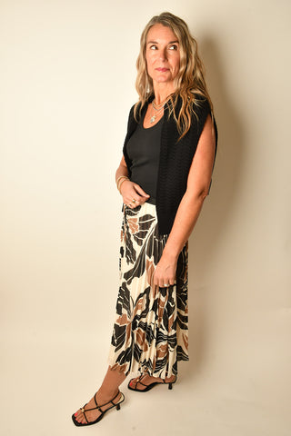 NOSTALIGA PLEATED MIDI SKIRT