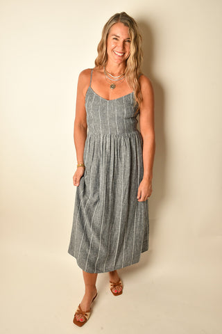 ROMY STRIPED MAXI DRESS