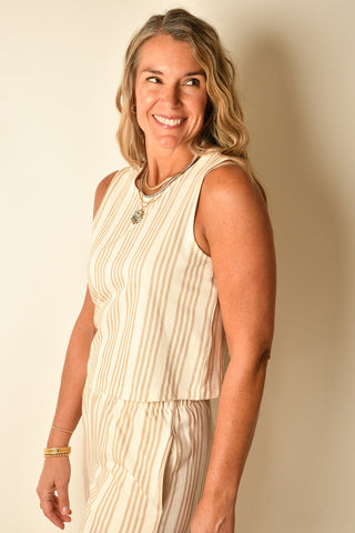 SLOANE KNIT STRIPE TOP