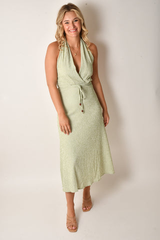 MONIQUE HALTER DRESS