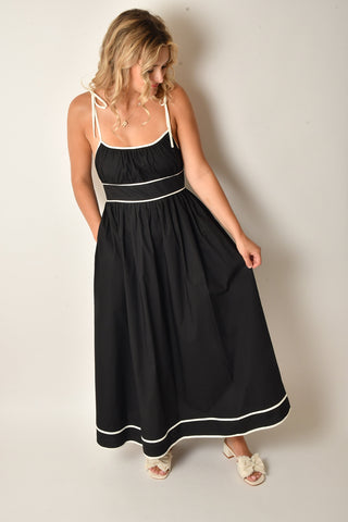 CONTRAST TIE STRAP MAXI