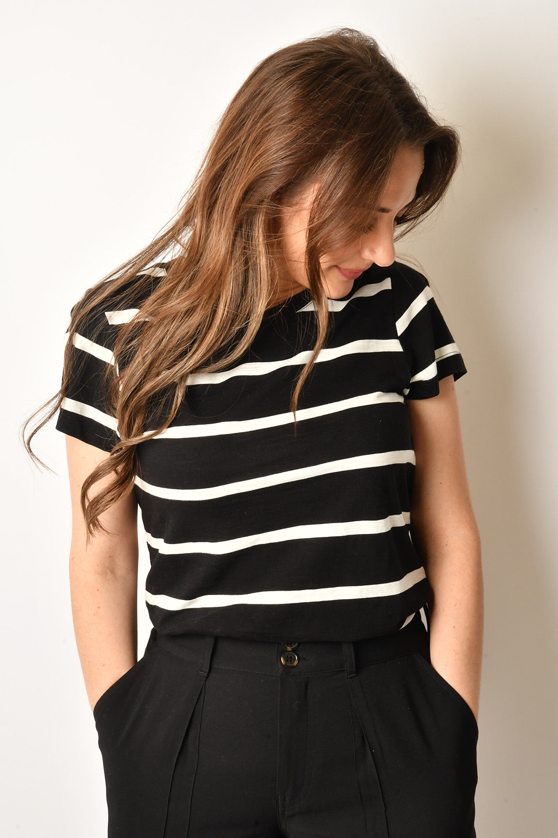 Mock Neck Raglan Top