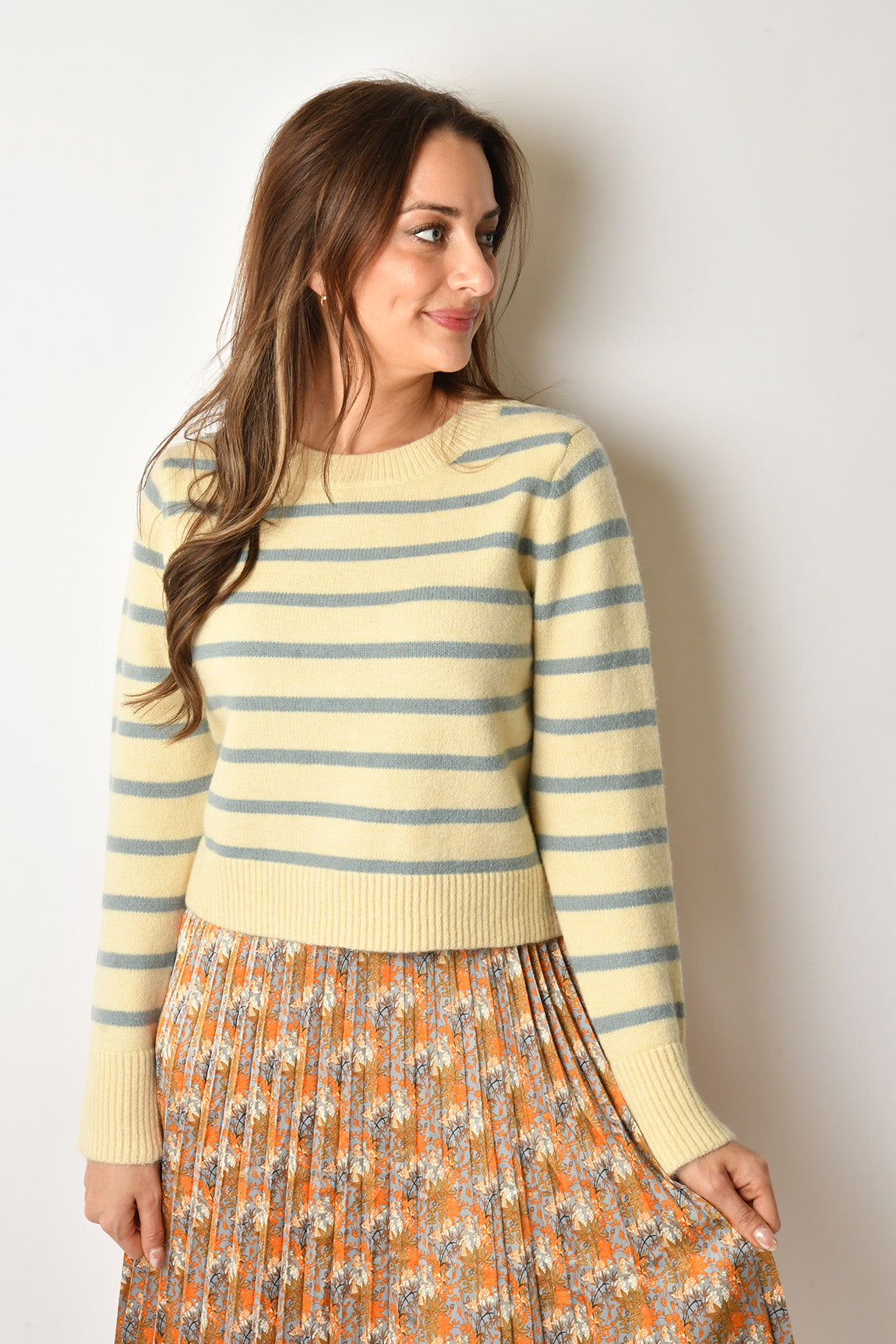 SHERI STRIPED SWEATER