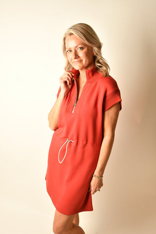 AVAYA HALF ZIP DRESS