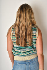 MULTI STRIPE SWEATER VEST