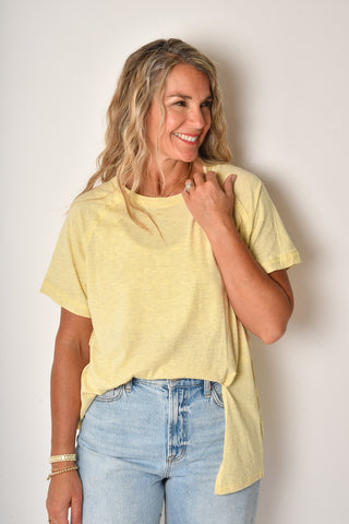 DOTTIE SLIT HEM TEE