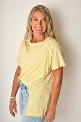 DOTTIE SLIT HEM TEE