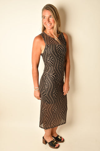 DESIRE MORE MESH CINCH DRESS