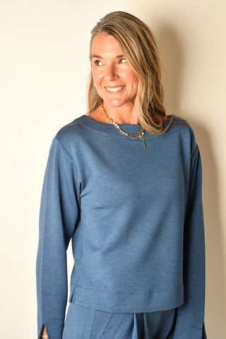 CLOUD SOFT BOATNECK KNIT TOP