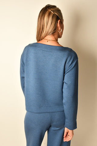 CLOUD SOFT BOATNECK KNIT TOP
