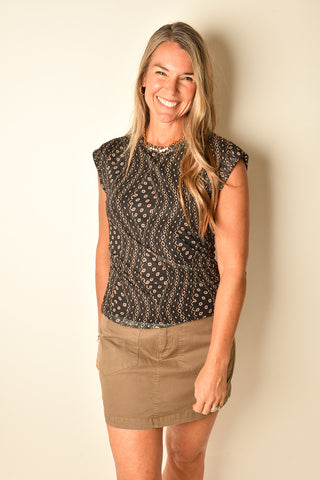 CHARISMA DOLMAN MESH TEE