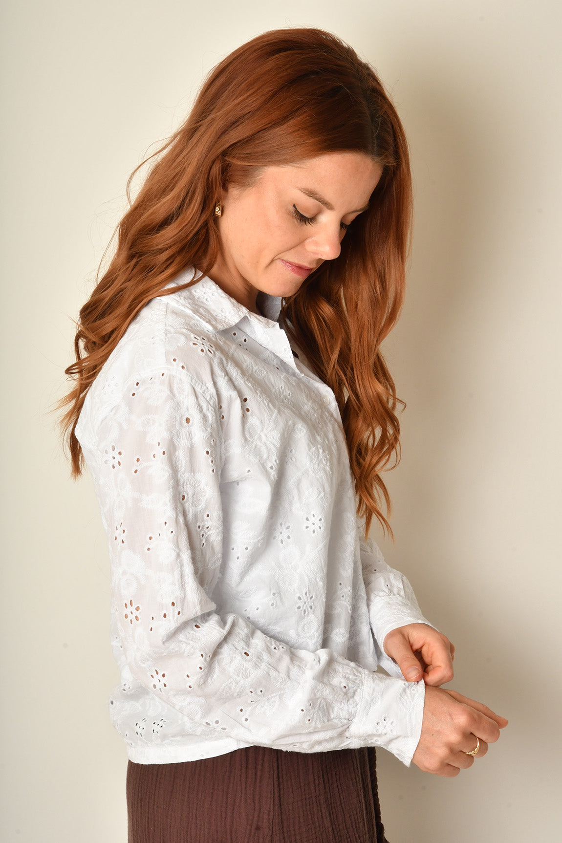 CROPPED BUTTON FRONT TOP