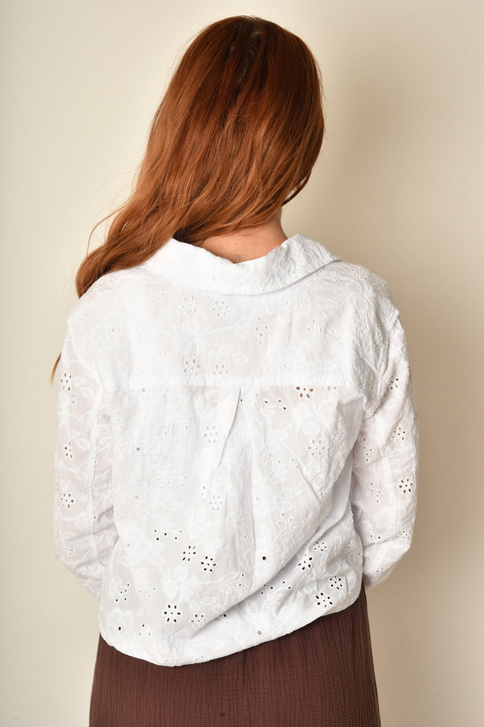 CROPPED BUTTON FRONT TOP