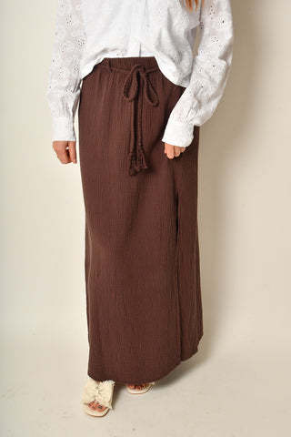 MAXI SKIRT SLIT & BELT