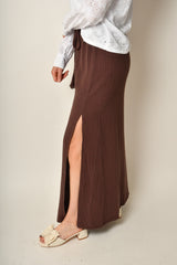 MAXI SKIRT SLIT & BELT