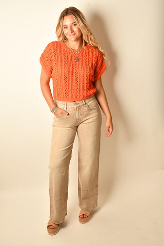BALLAST CROCHET SWEATER TOP