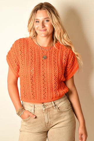 BALLAST CROCHET SWEATER TOP