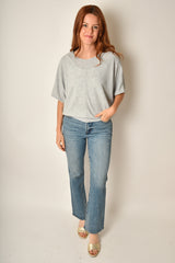 CENTER SEAM RIB DOLMAN TOP
