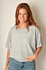 CENTER SEAM RIB DOLMAN TOP