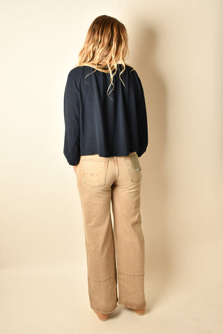 FREE SPIRIT TIE-NECK BLOUSE