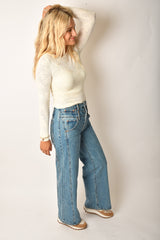 CALEB STACKED WAIST JEAN