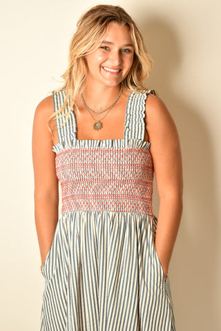 STRIPED SUMMERTIME DRESS
