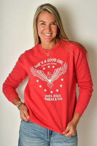 SHE'S A GOOD GIRL SWEATSHIRT