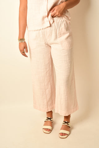 RELAX TEXTURED CROPPED PANT
