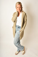 RIBBED OPEN CARDI - 3 COLORS