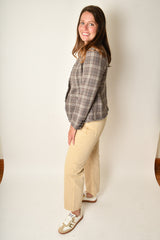 COLLARLESS FITTED BLAZER