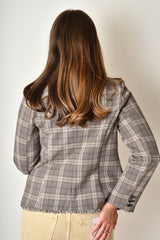 COLLARLESS FITTED BLAZER