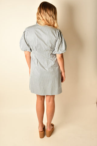 JACQUELINE BUBBLE SLEEVE DRESS